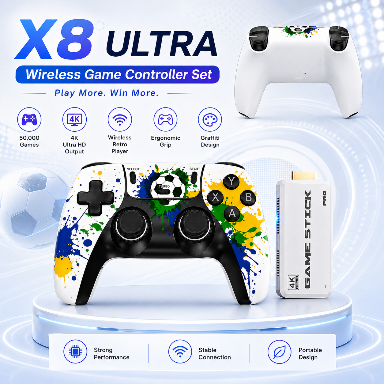 Retro X8 Gaming Console - Retro Gaming Console X8 Ultra 50000+