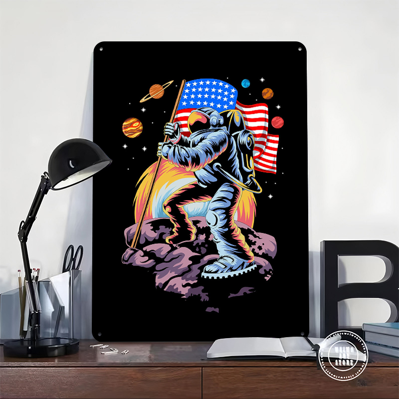 American Astronaut on Moon Tin – Retro Gaming On Bewertung und Preis