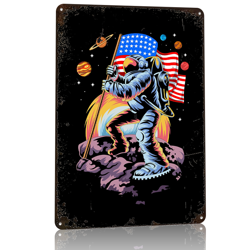 American Astronaut on Moon Tin – Retro Gaming On Bewertung und Preis