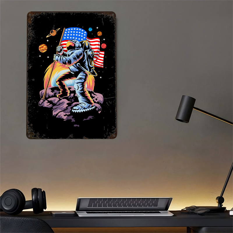 American Astronaut on Moon Tin – Retro Gaming On Bewertung und Preis