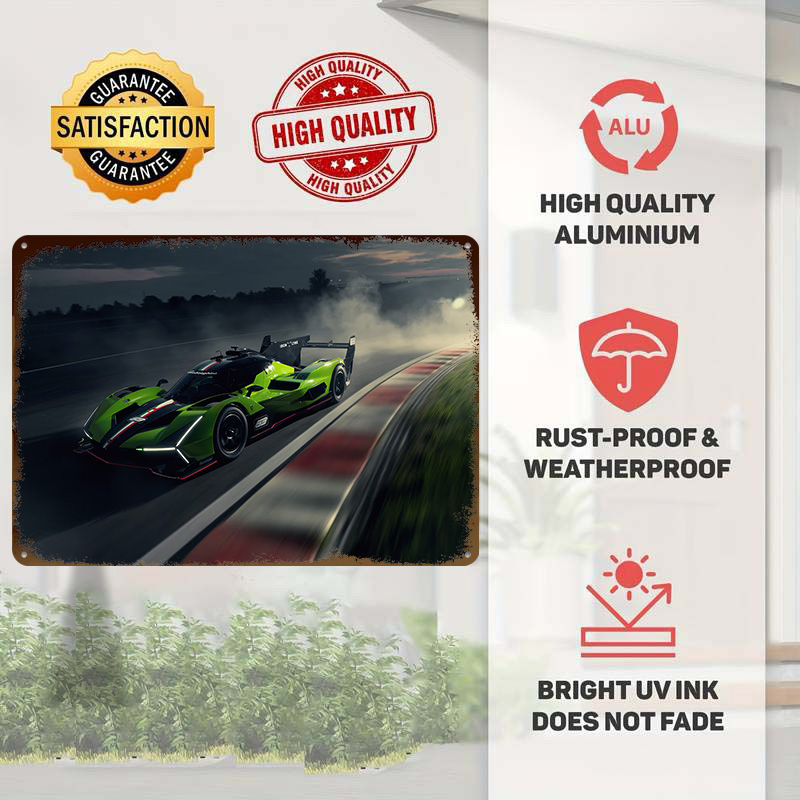 Green Race Car on Track Poster – Retro Gaming On Bewertung und Preis