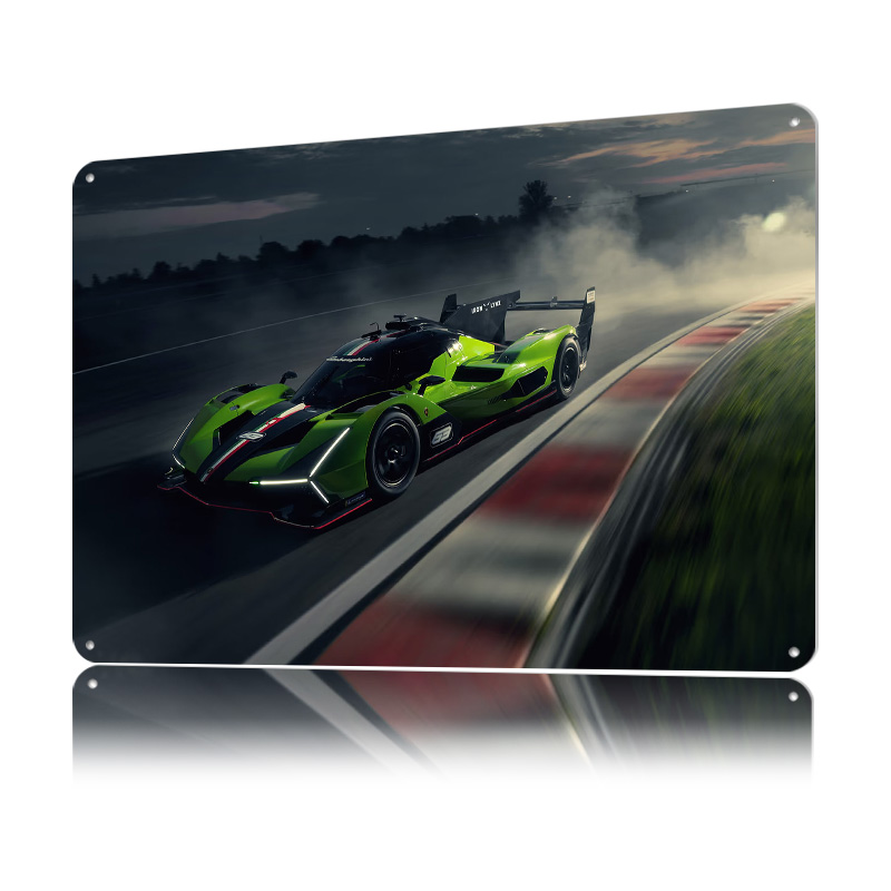 Green Race Car on Track Poster – Retro Gaming On Bewertung und Preis