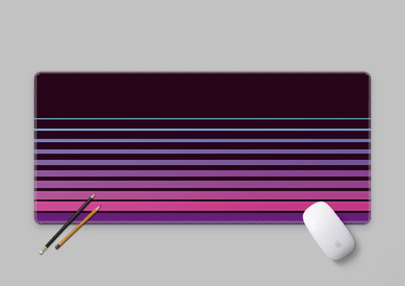 Retro Vintage Stripes Deskmat  – Retro Gaming On Bewertung und Preis