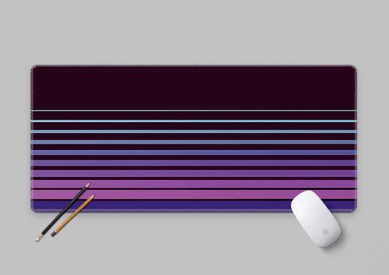 Retro Vintage Stripes Deskmat  – Retro Gaming On Bewertung und Preis
