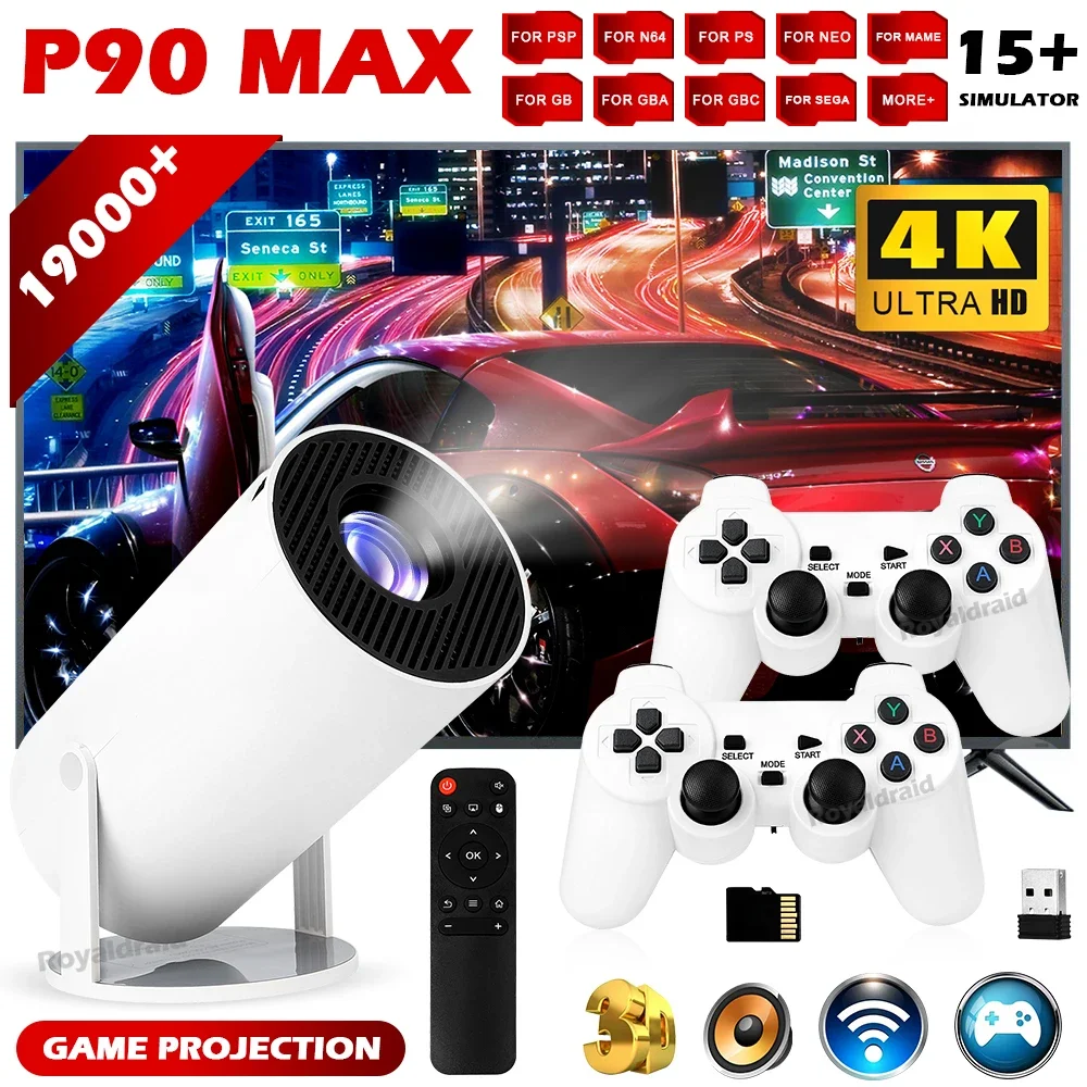 P90 Max Video Game Console w 2 – Retro Gaming With Projector Bewertung und Preis