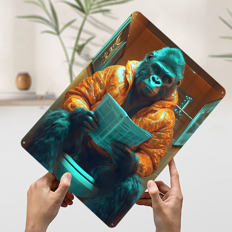 Gorilla Reading on Toilet Tinp – Retro Gaming On Bewertung und Preis