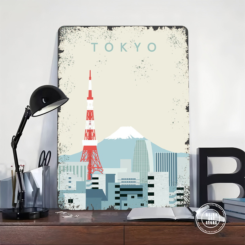 Tokyo Poster Retro 3D Printed  – Retro Gaming Gifts For Men Bewertung und Preis