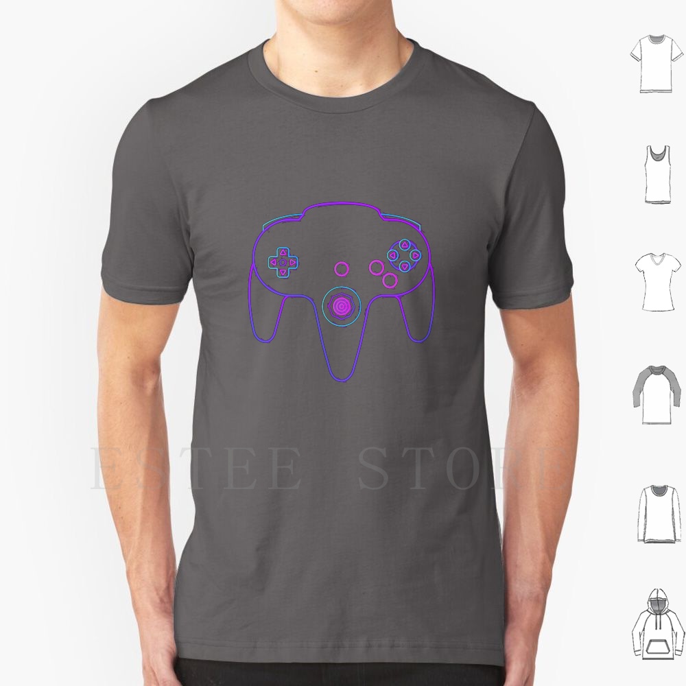 Neon Controller N64 T Shirt Me – Retro Gaming Consoles Bewertung und Preis
