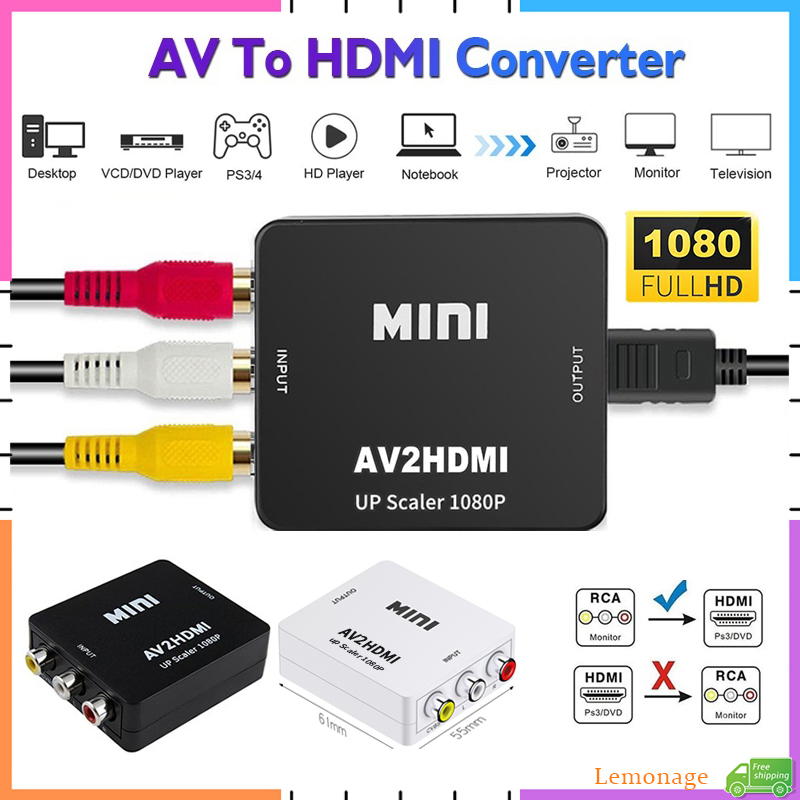 AV RCA to HDMI Converter 1080P – Retro Gaming With Projector Bewertung und Preis