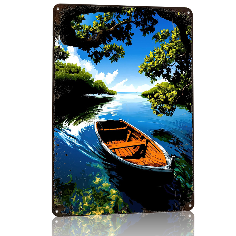 Rowboat on a Serene River Tin  – Retro Gaming On Bewertung und Preis