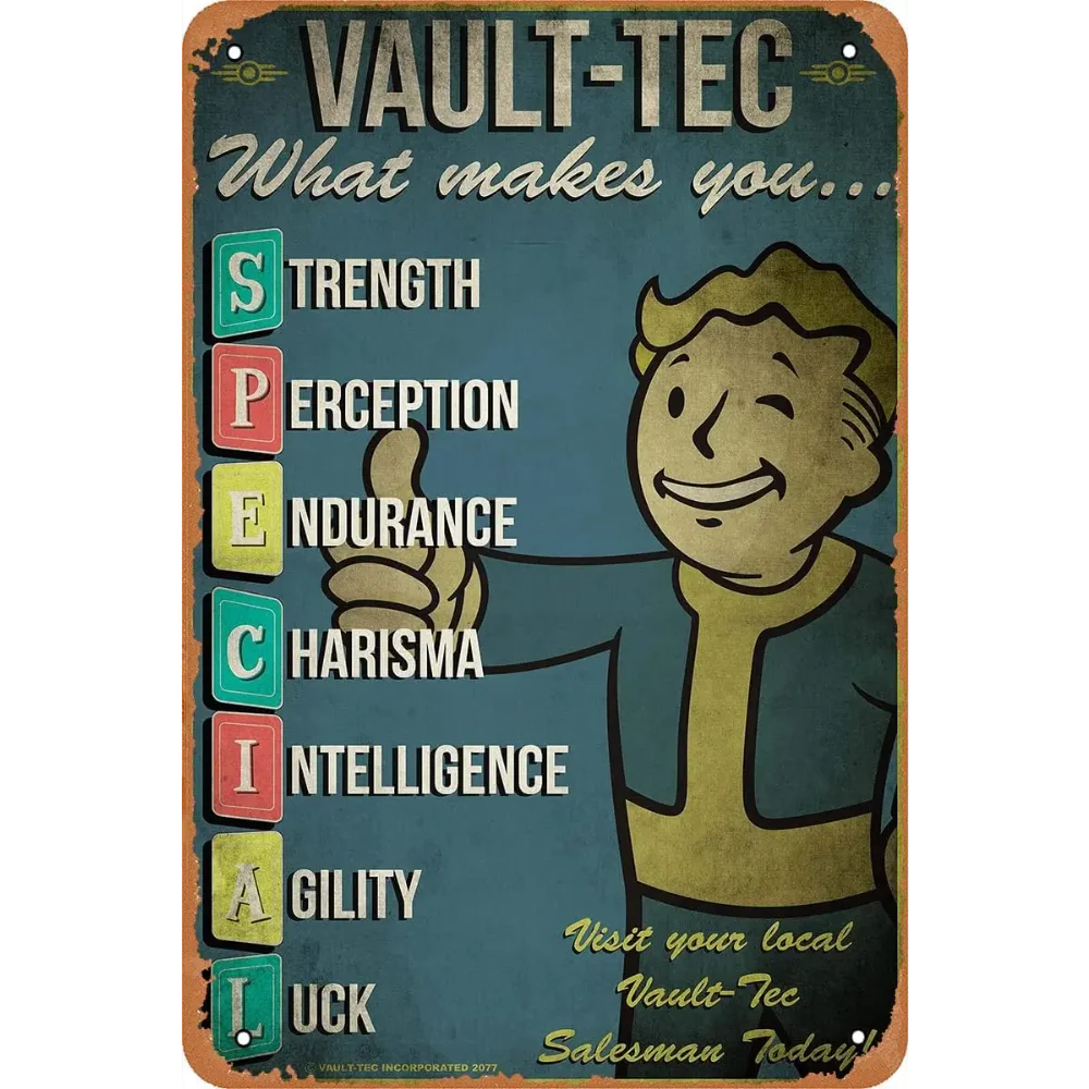 RetroGameDecor V-Vault Tec Met – Retro Gaming Vault Bewertung und Preis